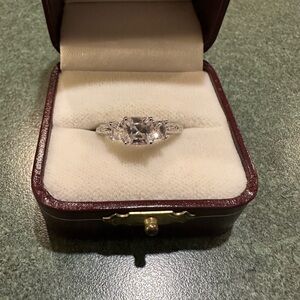 925 Sterling Engagement CZ Ring